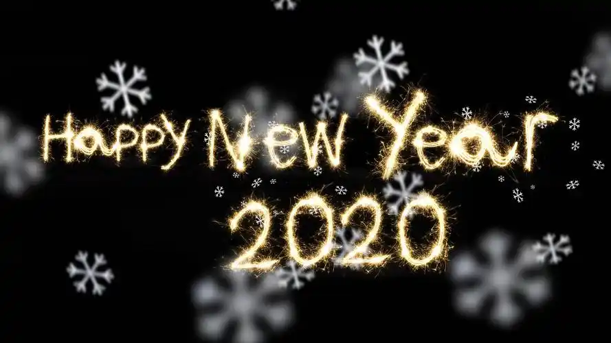 2020年新年快乐创意图片桌面壁纸