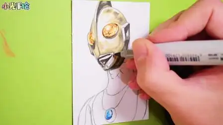 英雄迟暮!黄昏下的杰克奥特曼,被我画出了刚出土的感觉