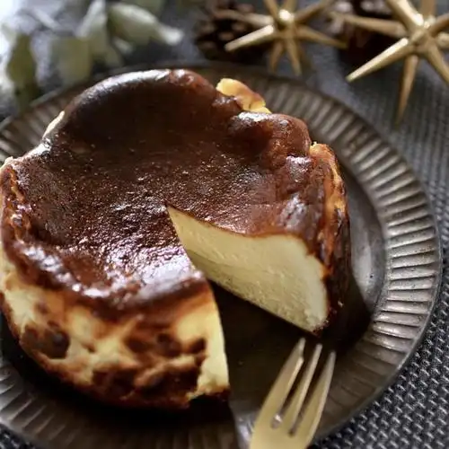 手工手工制制作网红巴斯克无糖重芝士蛋糕无添加进口食材传统西式糕点