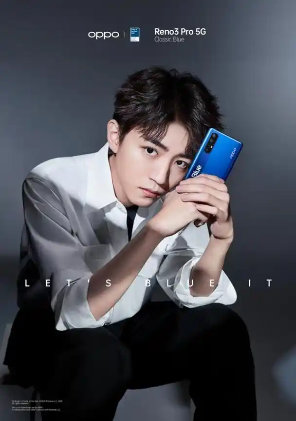 王俊凯同款reno3 pro 5g经典蓝开售,2020走在潮流前端_手机