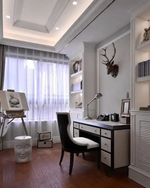 简欧风格设计书房装修效果图