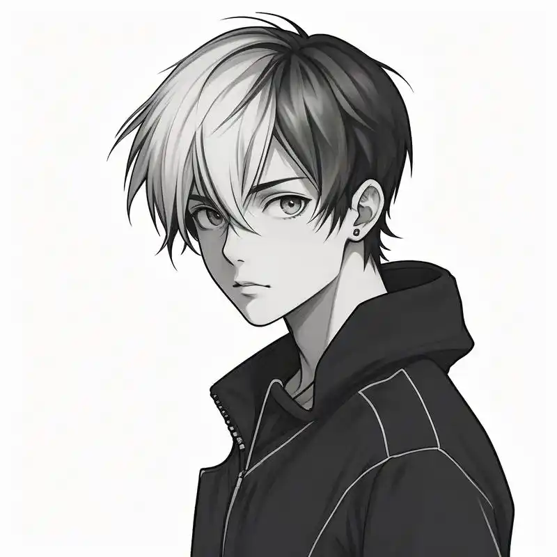 高级感微信头像90 手绘黑白素描头像来啦,简约而不失高级感,男生