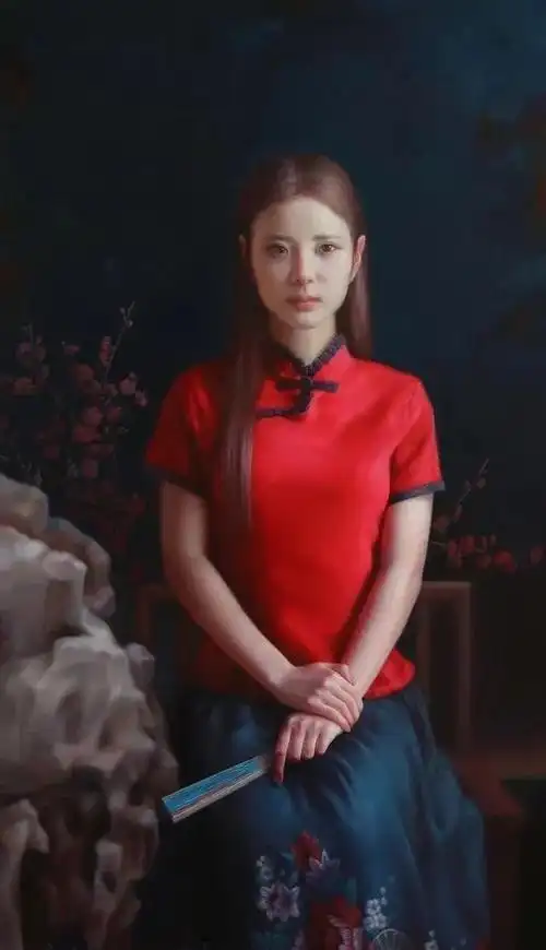 杨超,1984年生于重庆,职业油画家,专注写实人物,作品风格清雅脱俗,广