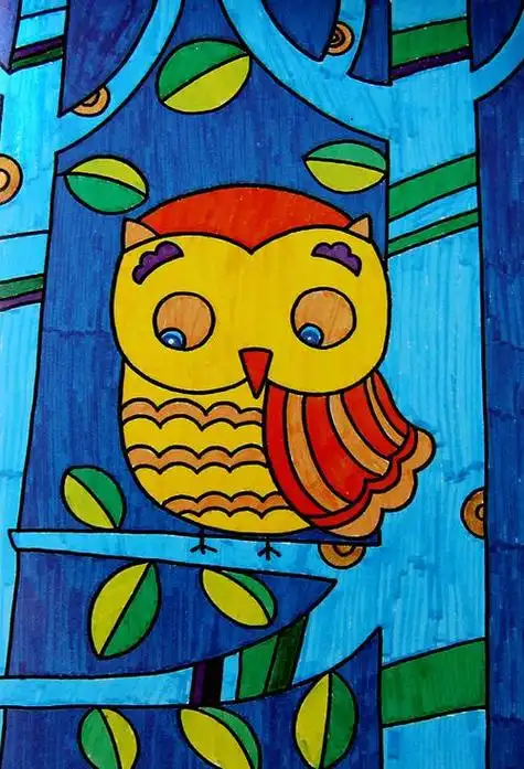 水彩笔儿童简笔画 简笔画图片大全-蒲城教育文学网