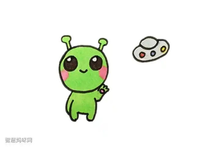 外星人怎么画简单可爱