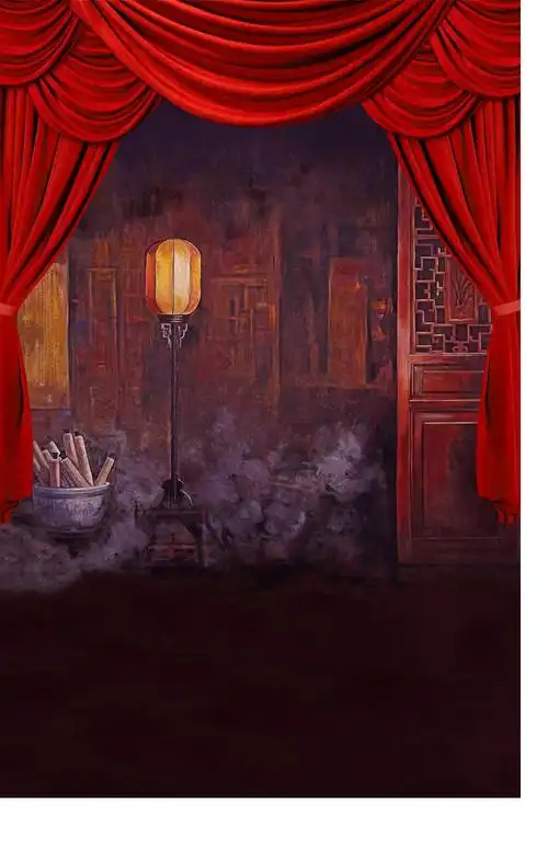 挂布背景布古风拍照汉服影棚国潮古装布全家福直播布3d立体