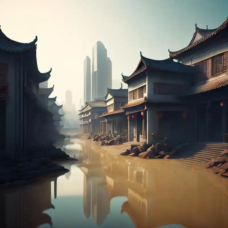 百度ai绘图黑科技#壁纸,微视图,古风绘画,中国风,描绘古诗词,古典美.