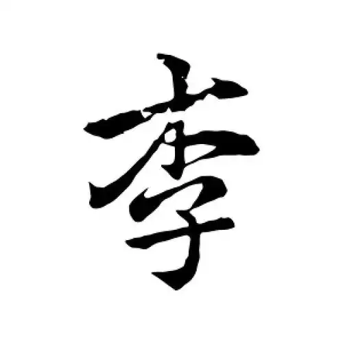 行书李字