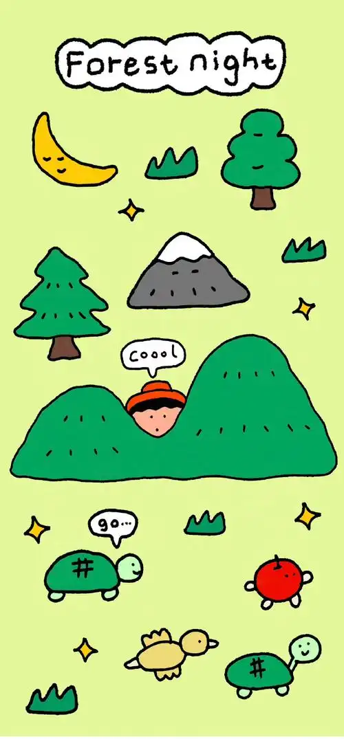 绿色系  手机壁纸