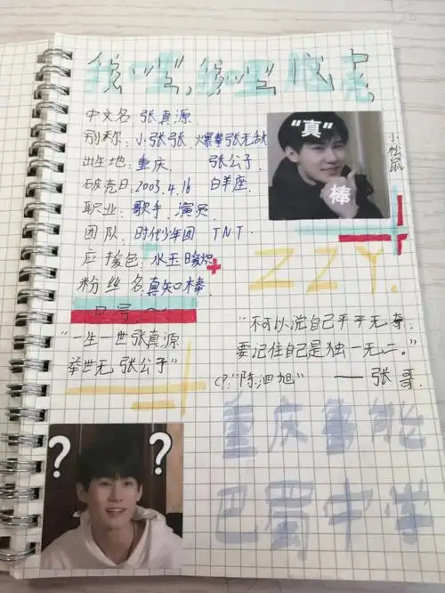 我的第4篇手账一张真源