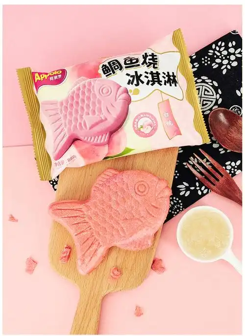 阿波罗鲷鱼烧冰淇淋薄脆曲奇威化雪糕抹茶红豆冰激凌雪糕12支随机混搭