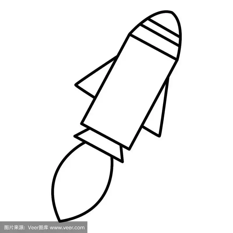 火箭发射器孤立图标
