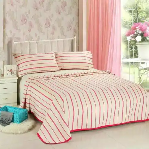 馥家纺 老粗布凉席三件套空调席粗布凉席纯棉折叠席孕童月子凉席