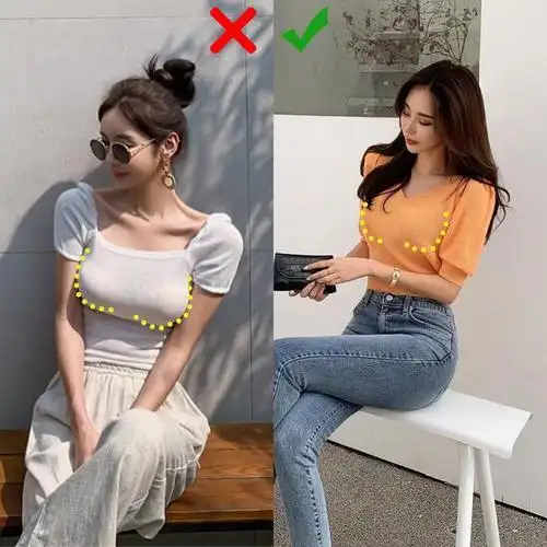 平胸女生vs大胸女生,夏天究竟怎么穿,才能摆脱胸部视觉困扰?