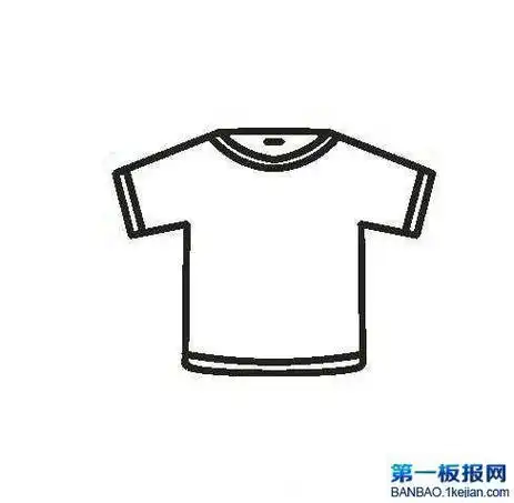 儿童半袖上衣简笔画