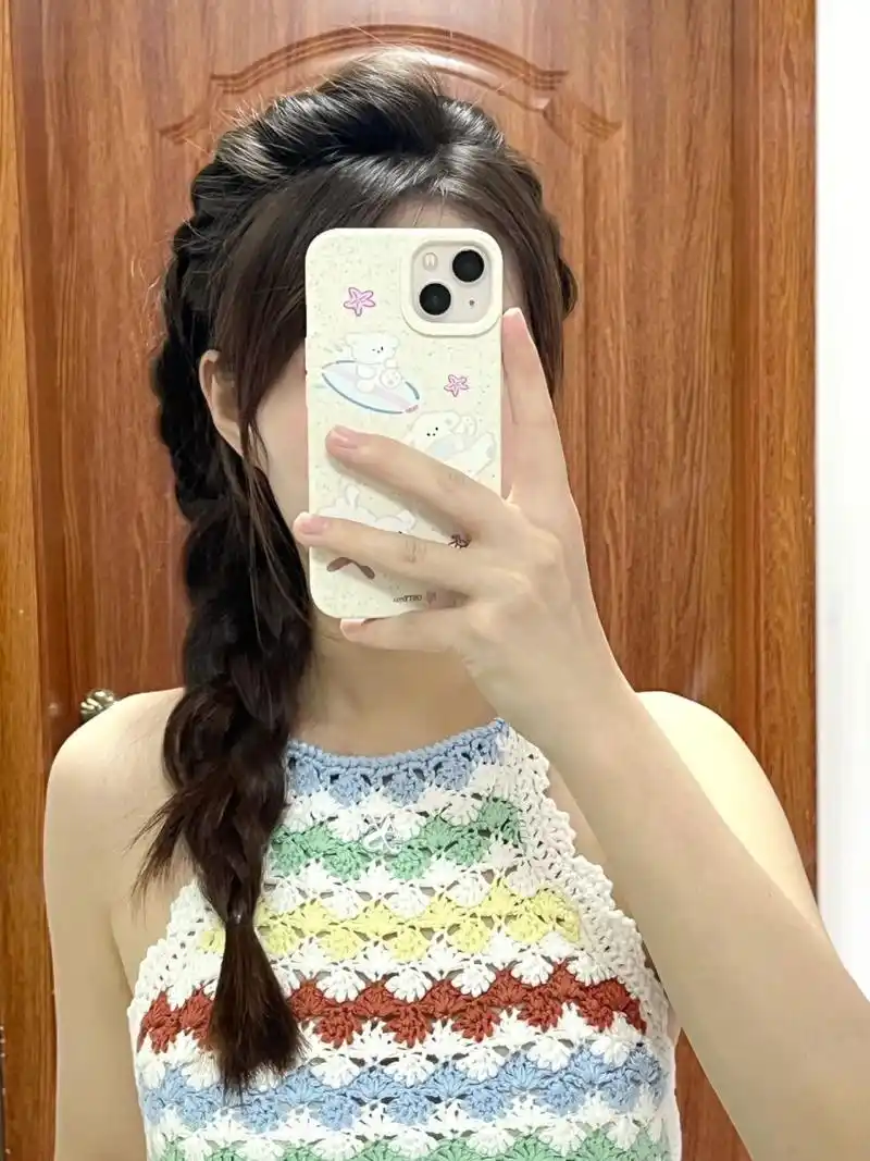 温柔侧麻花辫教程9909|图文版～ 今天是超清爽又温柔的侧边麻花辫