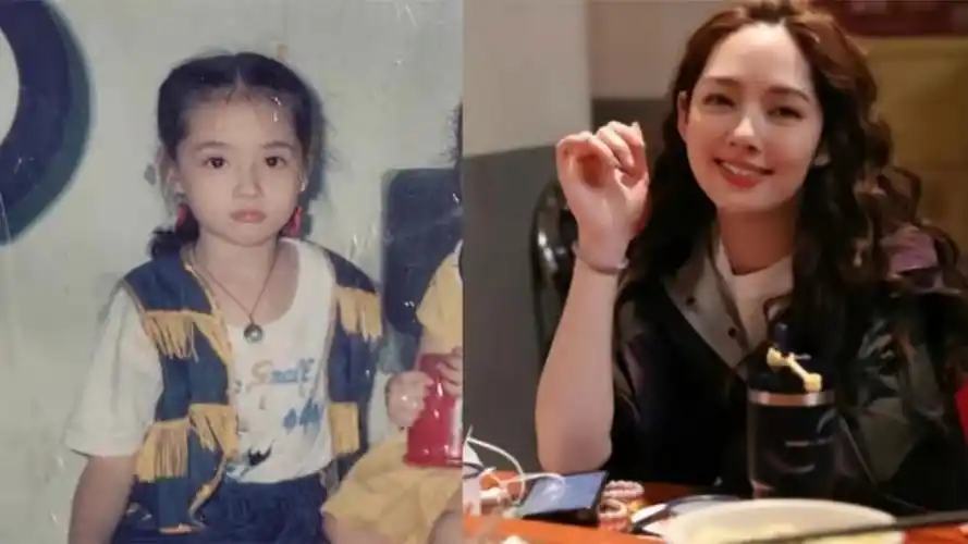 郭碧婷晒童年美照,网友感叹从小美到大,向佐小时候却恰恰相反