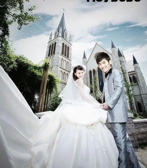 张翰和郑爽的结婚照