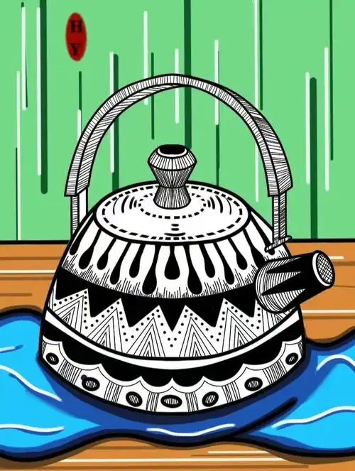 黑白线条装饰画