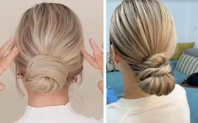 动手就会的气质低盘发