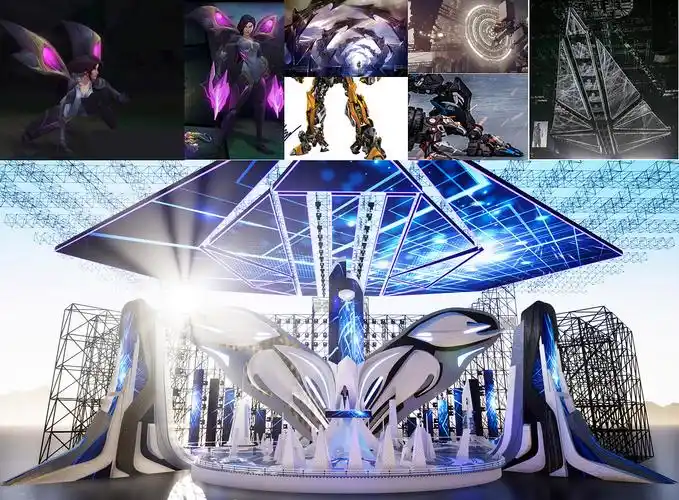 大型机械风户外舞美|空间|舞台美术|让驱散飞一会_原创作品-站酷