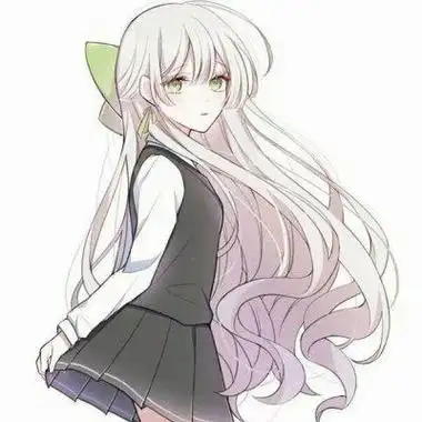 高清动漫头像女生唯美长发图