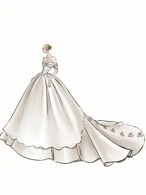 denise新品婚纱丨把手绘稿变成现实系列