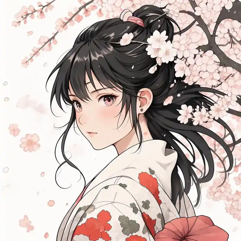 95浮世绘风女生头像,绝美收藏99