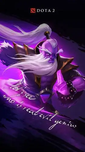 dota2壁纸letsseewhoisrealevilgenius