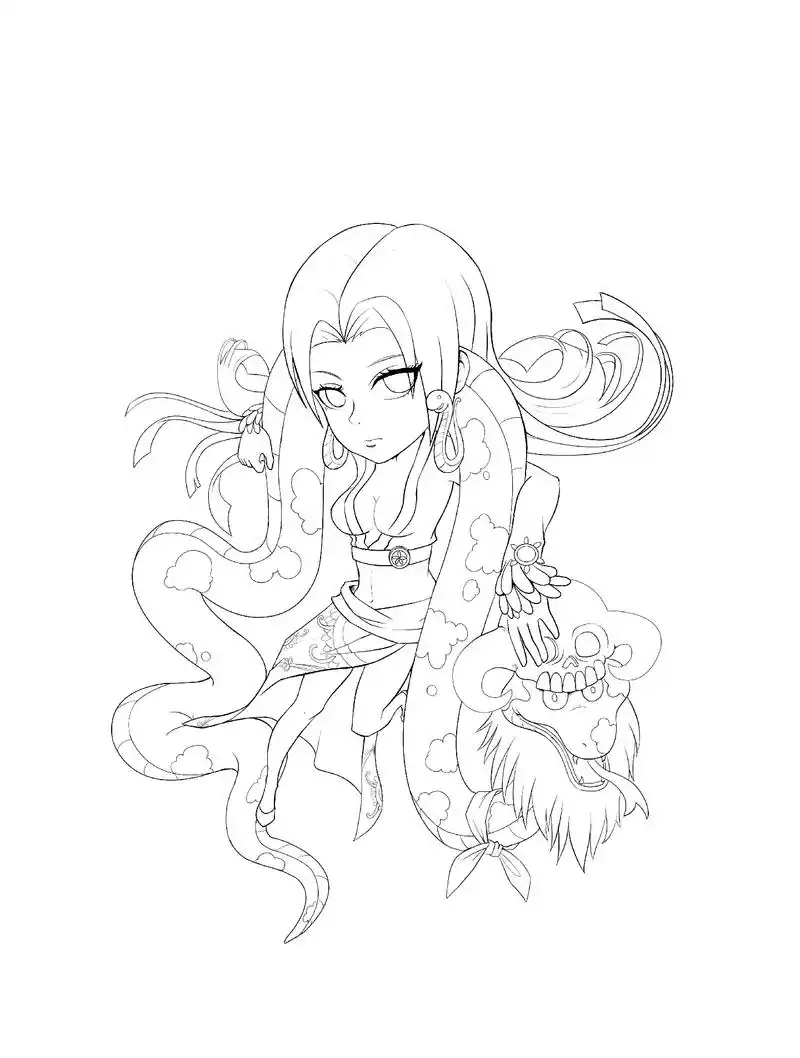 海贼王#海贼王女帝#波雅汉库克 #手绘#同人作品 #板绘  - 抖音