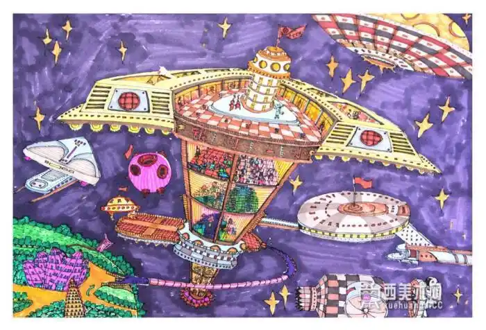 未来学校科幻画