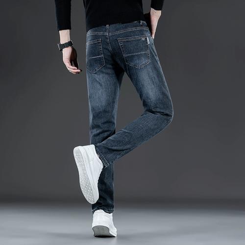 秋冬高档牛仔裤男高端品牌直筒休闲长裤男装2022广州外贸出口尾货