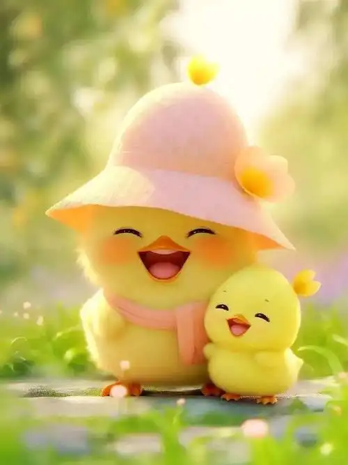 分享一组又萌又可爱的鸭鸭,看了一定会开心    #朋友圈背景图