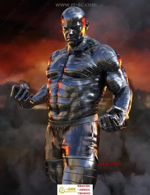 高大个性金属材质钢铁人3d模型合集