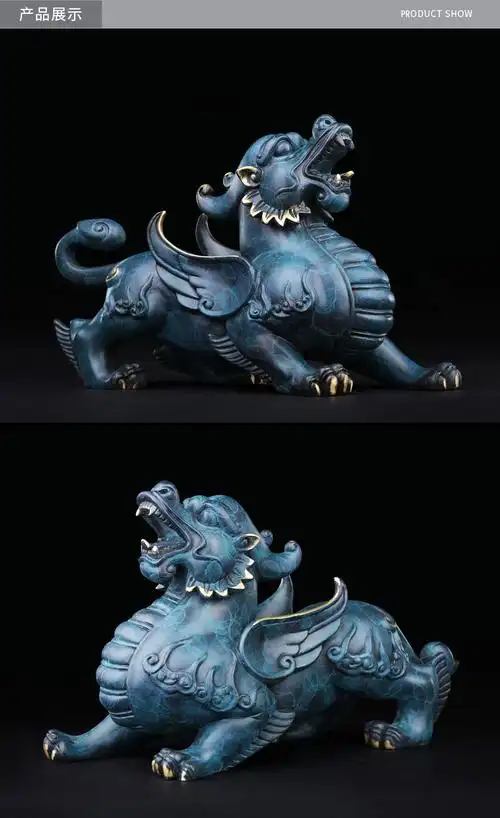 吉善缘霸王貔貅纯铜貔貅摆件 客厅店铺开业礼品铜器厂家0180