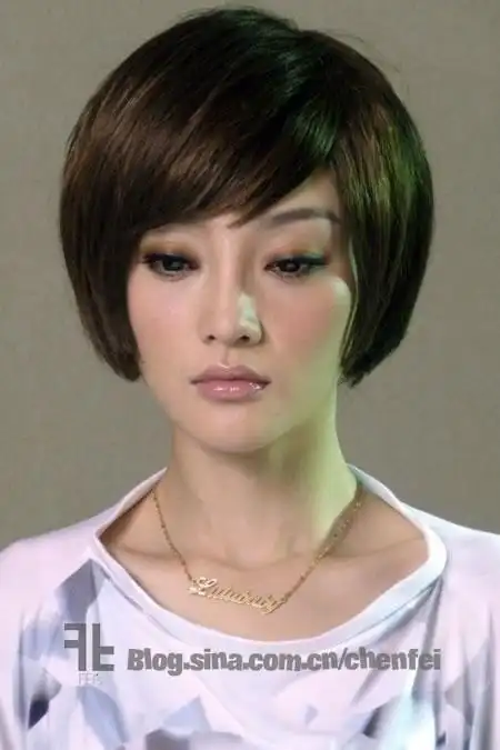 李小璐短发新造型写真 摩登不失清新