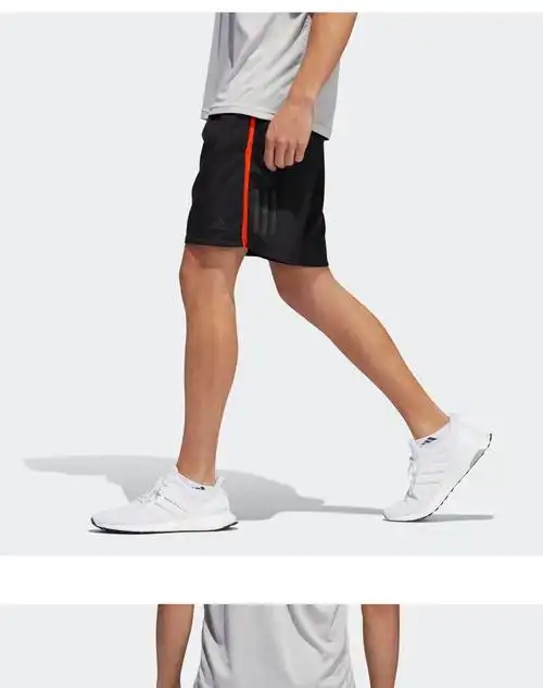 阿迪达斯官网 adidas own the run sh 男装夏季跑步运动短裤dz2133
