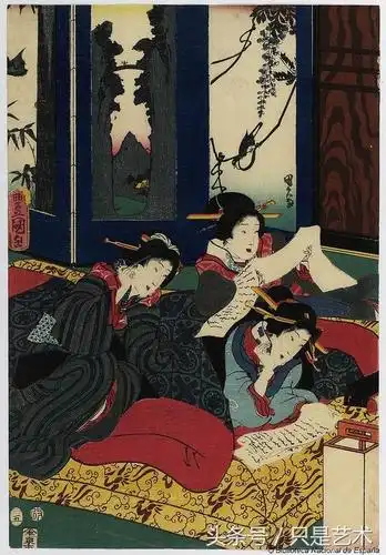 十九世纪日本浮世绘版画作品