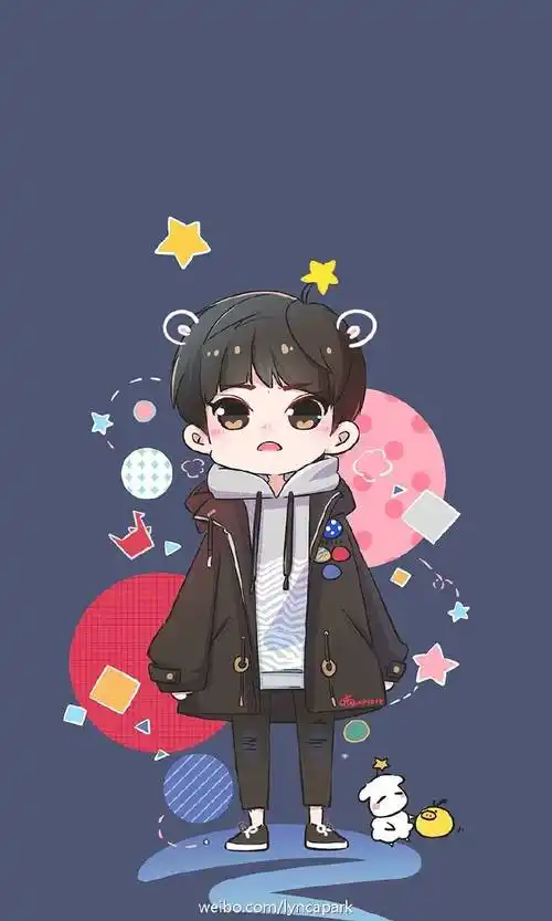 tfboys易烊千玺饭绘漫画合辑搞笑壁纸 可爱萌头像 二次元美男手绘插画