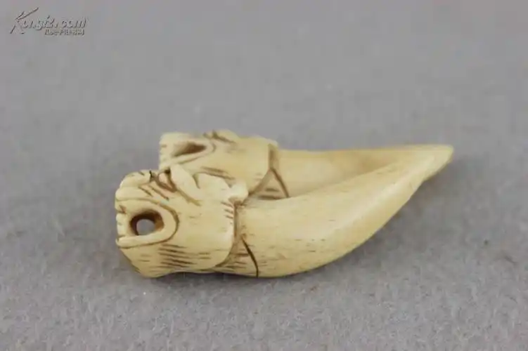 【图】【老虎牙牙雕一对】,拍品信息,网上拍卖,拍卖图片,拍卖网,拍卖