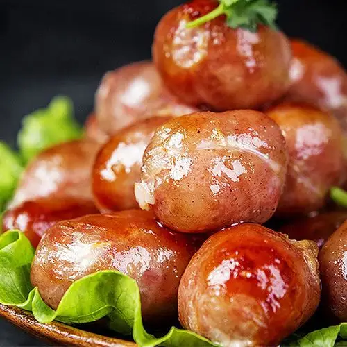 台湾一口肠粒粒烟熏迷你小香香肠网红肉丸烤肠香肠