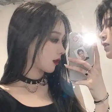 情头真人一男一女高冷高清好看的高冷霸气情头一左一右图片