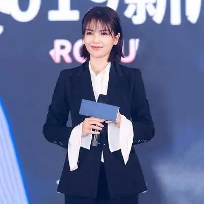 刘涛明星同款纯黑色西装外套女长裤西服套装修身显瘦办公室职业装