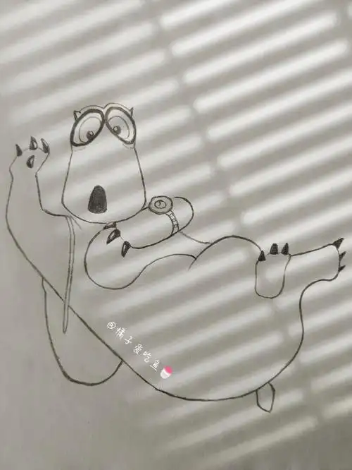 简笔画15倒霉熊