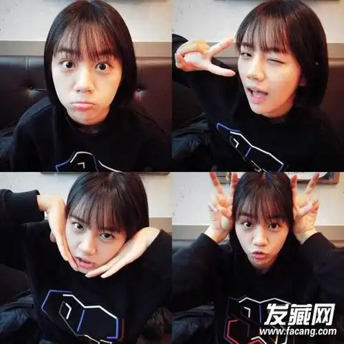 韩国女星的扮嫩秘诀 "心机"碎发刘海发型设计