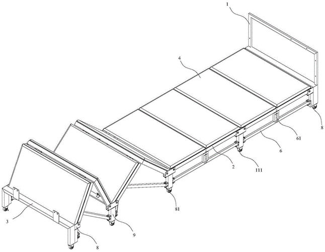 背景技术:折叠床是一种利用关节原理设计,为了方便和节省体积空间