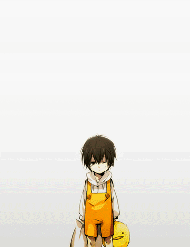 动态gif#动漫里男孩纸的成长史设定:圆脸——>尖脸 萌娃— &&