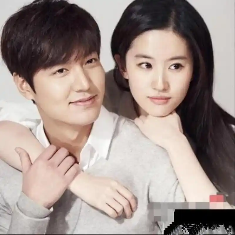 35岁刘亦菲和35岁李敏镐昔日写真照,二人男帅女靓,配一脸!