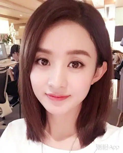 盘点2017圆脸短发女明星 get赵丽颖谭松韵同款你也能美上天