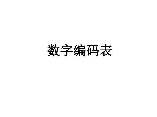 快速记忆110个数字编码图